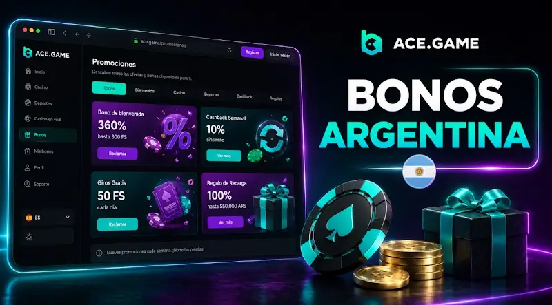 Ace Game bonos para jugadores de Argentina