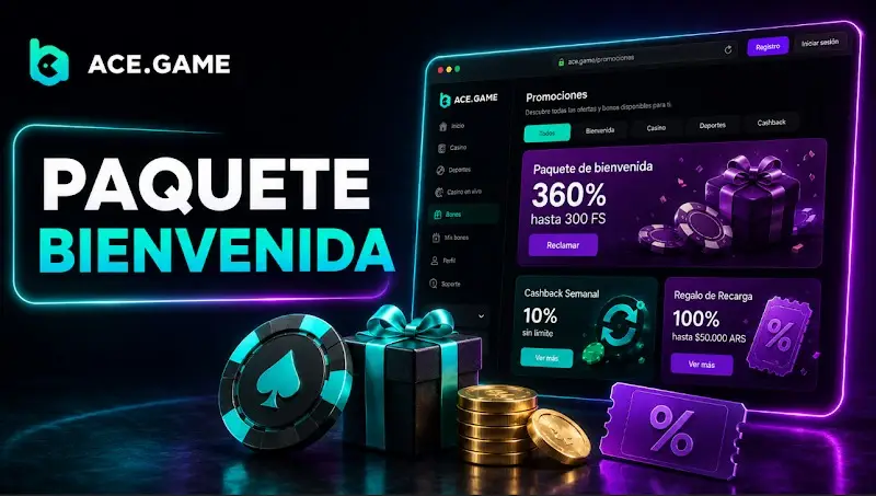 Paquete de bienvenida Ace Game bonos