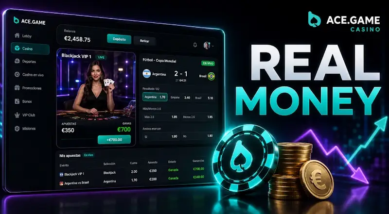 Ace Game casino real money y apuestas con saldo real